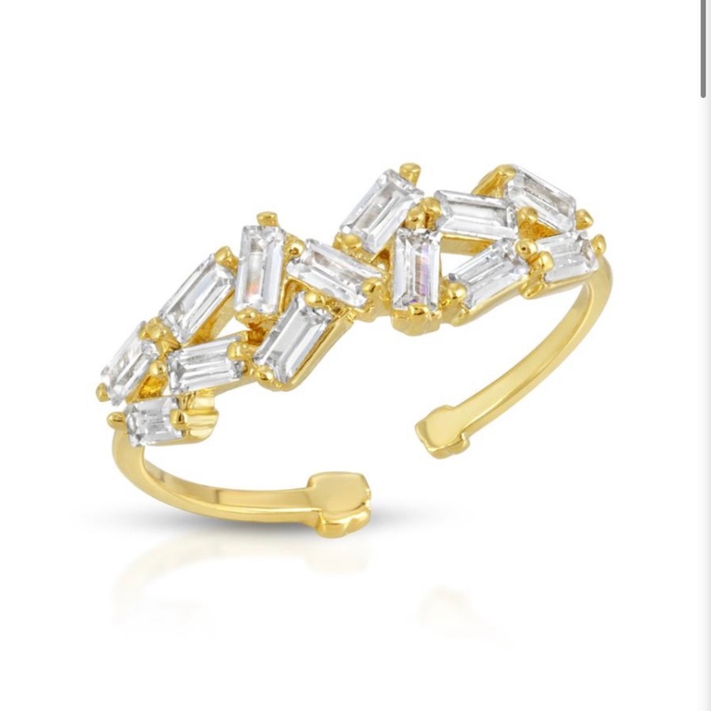 starlite village dreamy baguette ring